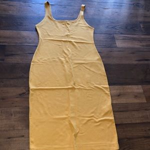 Mustard thin strap dress